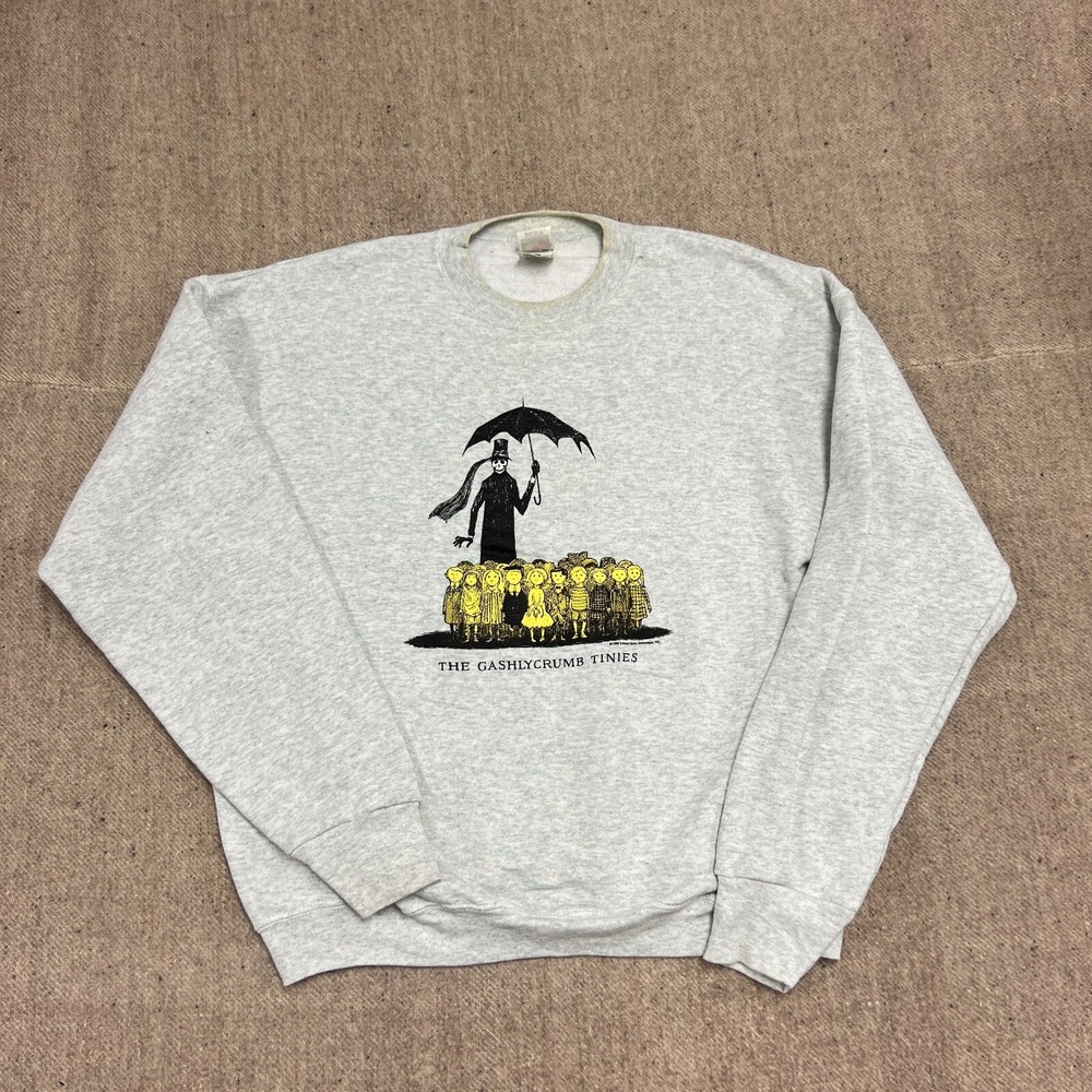 Vintage The Grashlycrumb Tinies Sweatshirt Mens XL Gray 1990s Book